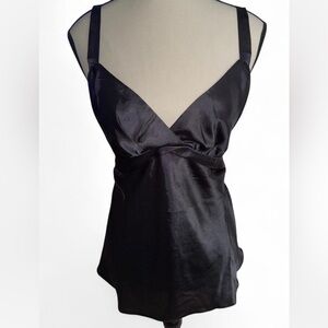 Flora by Flora Nikrooz Black Satin Camisole